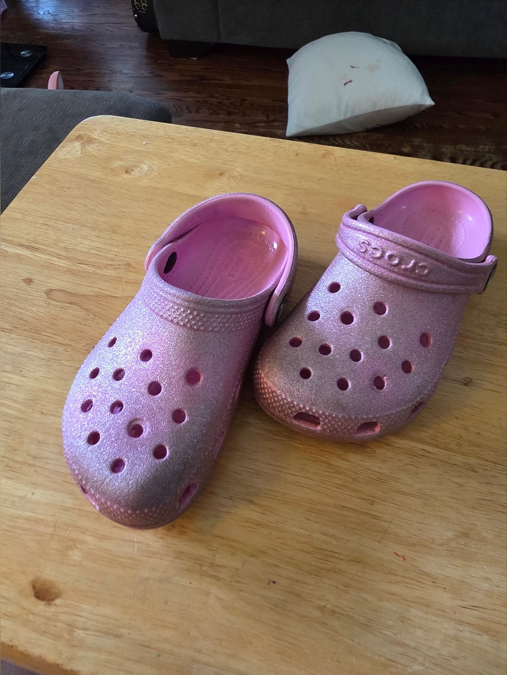 CROCS Kids Pink Glitter Clogs